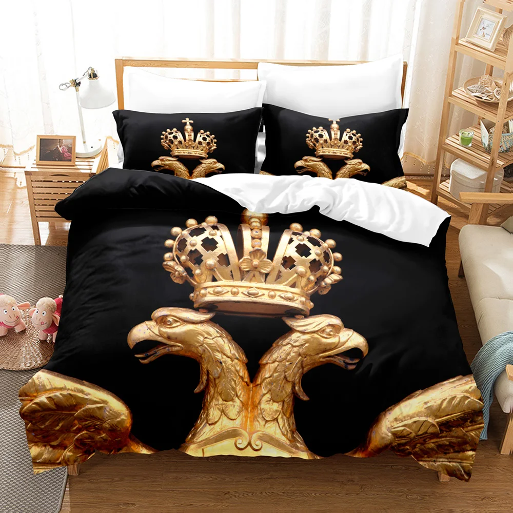 

Russia Flag Insignia Bedding Set Single Twin Full Queen King Size гербом РФ Bed Set Aldult Kid Bedroom Duvetcover Sets 004