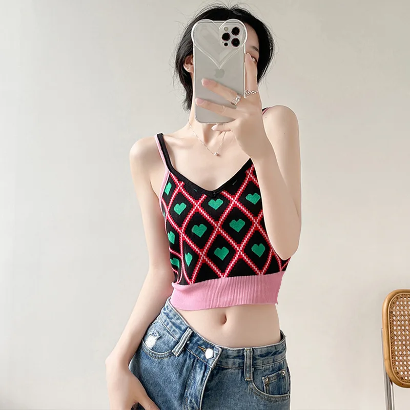 

Женская футболка из ледяного шелка, пикантный укороченный топ, модель Y2k на весну и лето, 2023