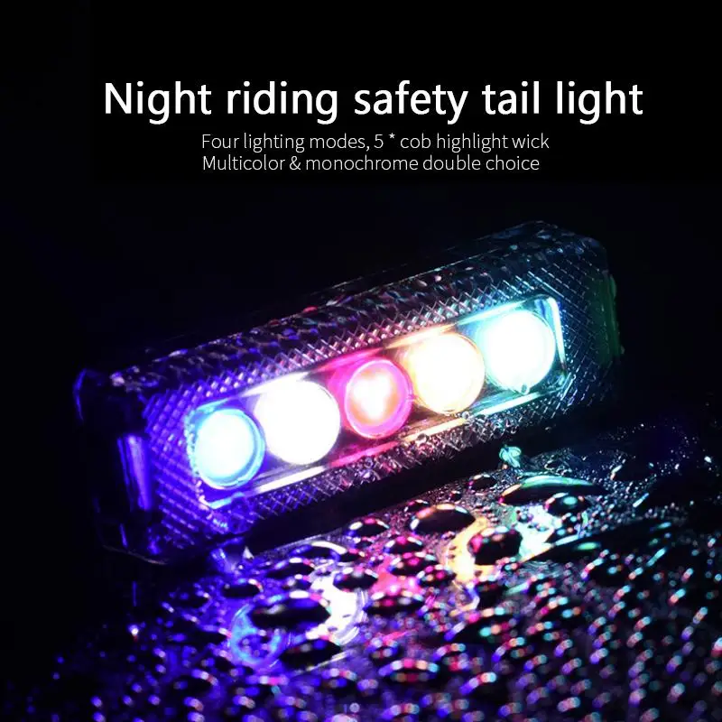 Велосипедный фонарик задний фонарь с зарядкой от USB