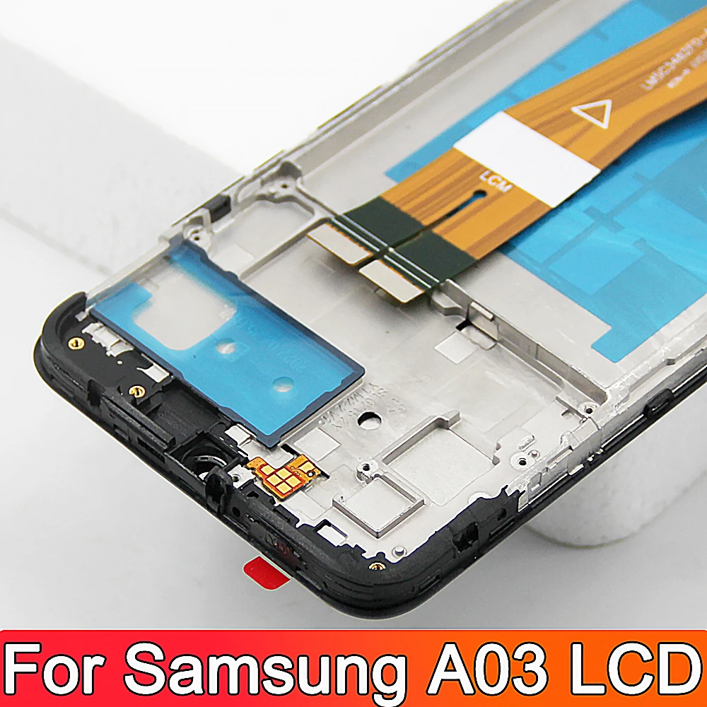 6 5 &quotдля Samsung A03 A035 ЖК-дисплей с сенсорным экраном и рамкой в сборе дигитайзером