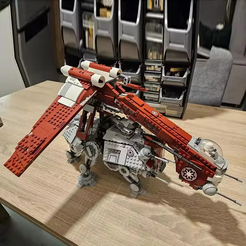 Серия фильмов сцена космической войны оружие At-Te сделай сам строительный блок