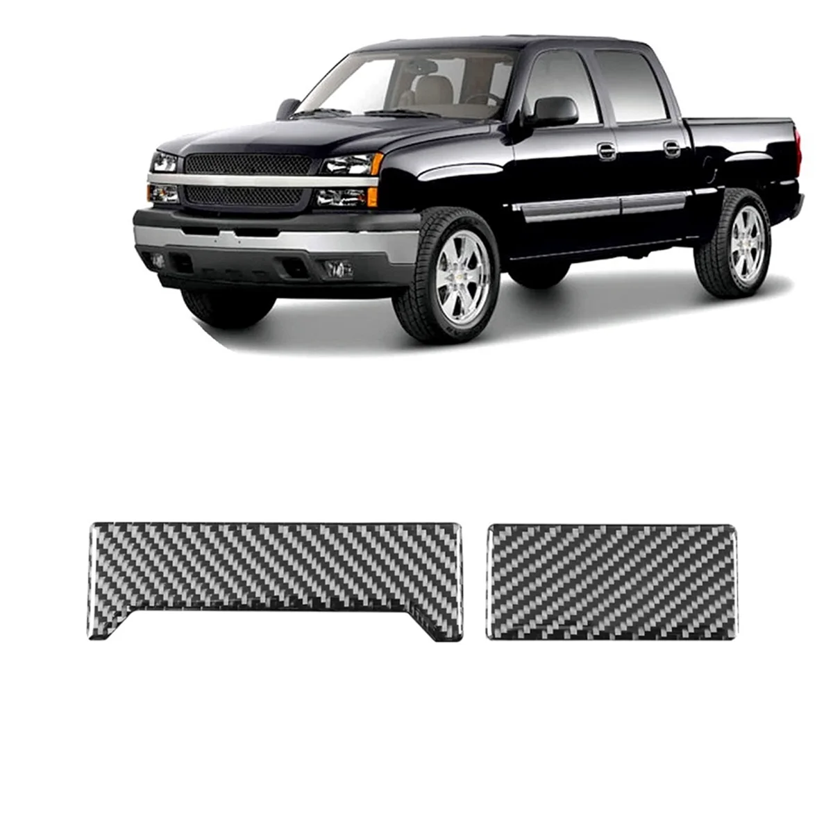 Углеродное волокно для Chevy Silverado 1500 1999-2002 центральная консоль пепельница накладка