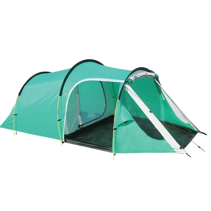

Kaima Tunnel Tourist Tent 3-4persons 210T Polyester Waterproof One Bedroom & 1Living Room Double Layer Family and Party Outdoor