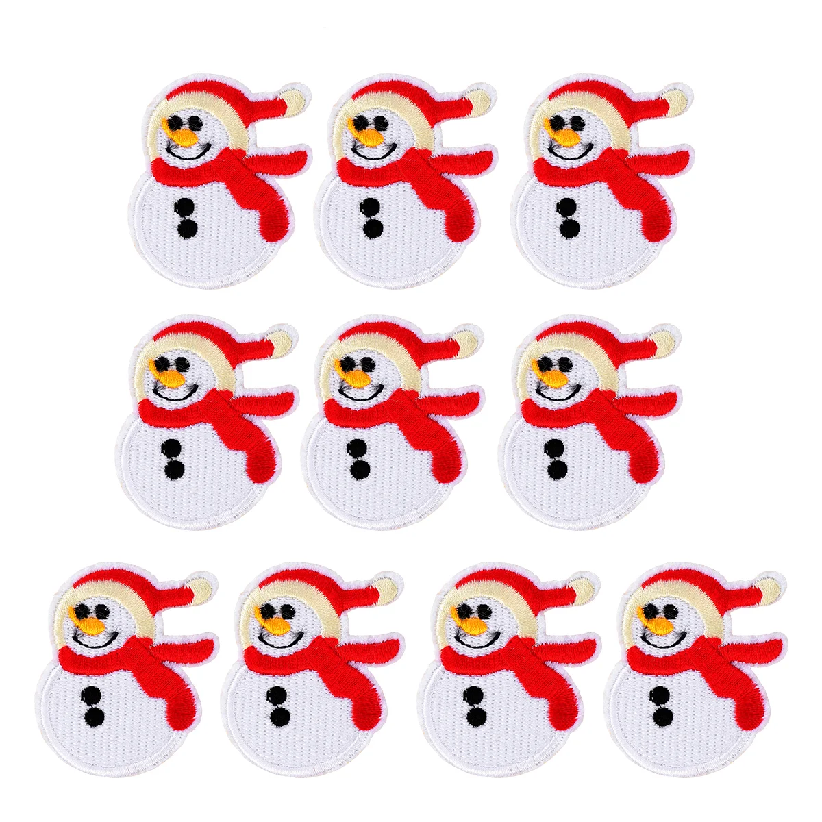 

Patchesiron Christmas Patch Clothingsnowman Applique Appliques Sew Embroidered Repair Clothes Sewing Xmas Stickers Diy