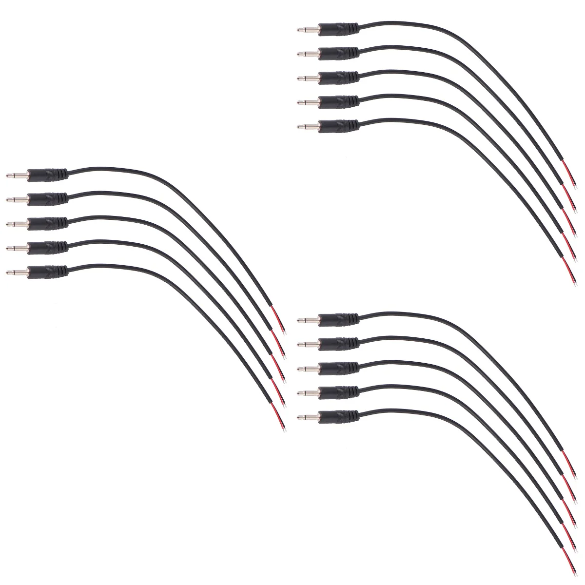 

Cable Audio 5Mm End Open Wire Bare Mic Plugadapter Jack Converter Female Headphone Connector Male Earphone Headset Speaker Mono