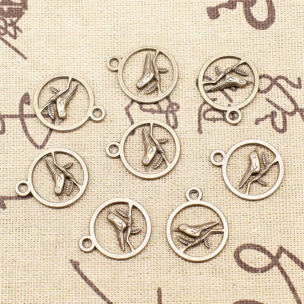 

5 шт., винтажные Подвески 20x25 мм