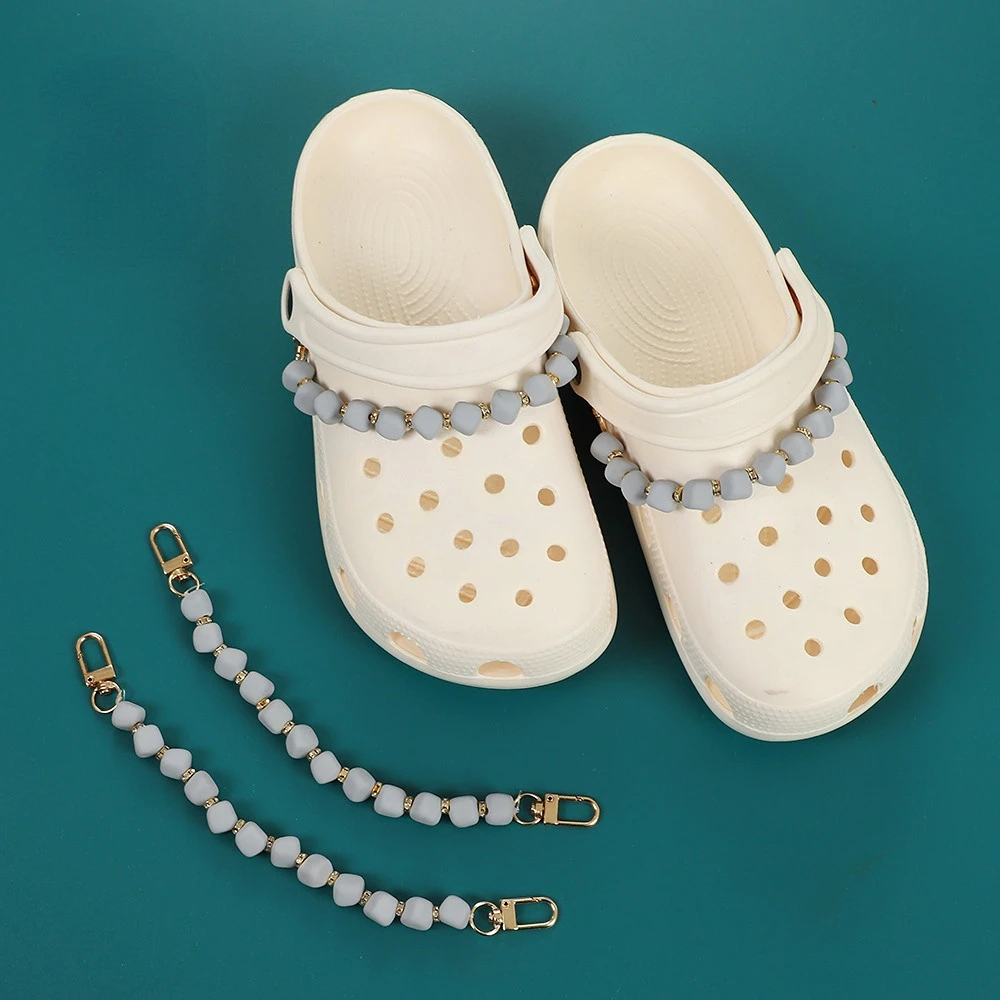 

1PCS DIY Decorative Chain New Fashion Croc Clogs Shoes Charms Shoe Accessories Sandals Detachable Decorate Buckle Girls Gifts