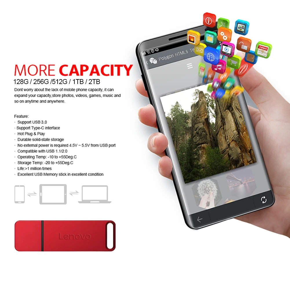 Lenovo Usb flash drive 2 ТБ