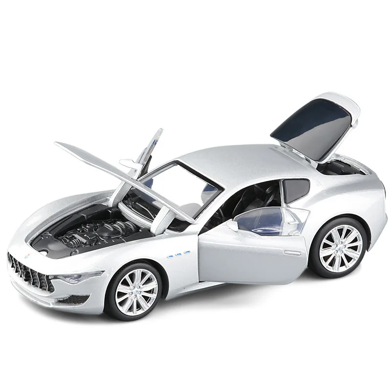 

1:32 Alloy Die Cast Maserati ALFIERI GT Sports Car Model Sound and light Toy Pull Back Door Open Supercar Toys Vehicle For Kids