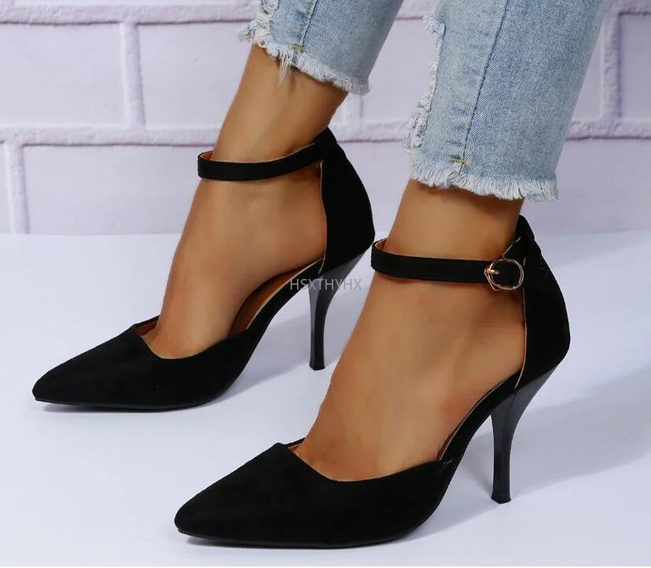 

Женские туфли-лодочки на высоком каблуке, с острым носком, Размеры 35-43