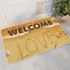 BlessLiving Welcome Love Beach Entrance Doormat Shell Conch Area Rug Ocean Sea Turtles Polyester Small Carpet Anti-Slip Mats 1