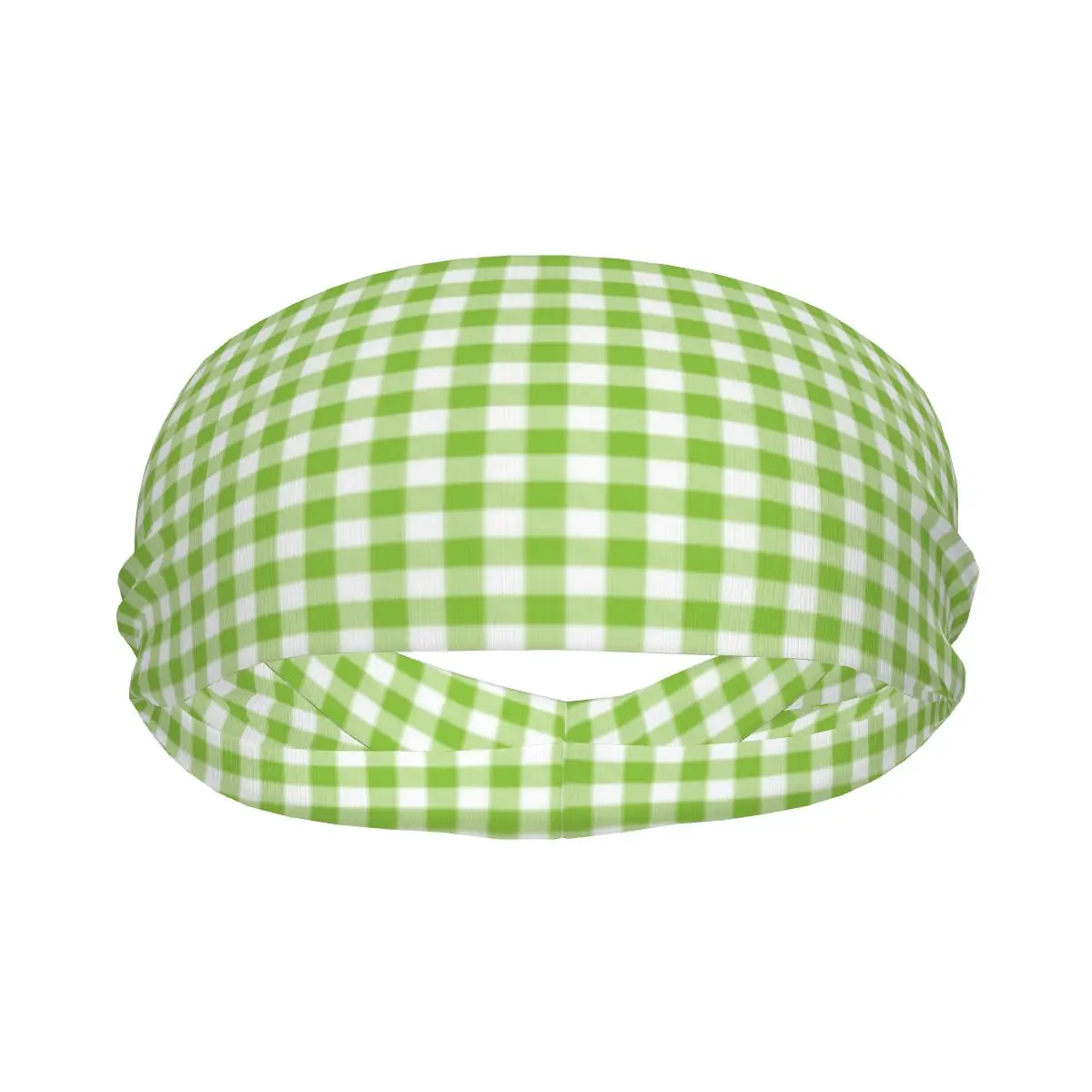 

Headband Green Checked Plaid Headwrap Hairband for Tennis Gym Fitness Headwear Hair Accessories