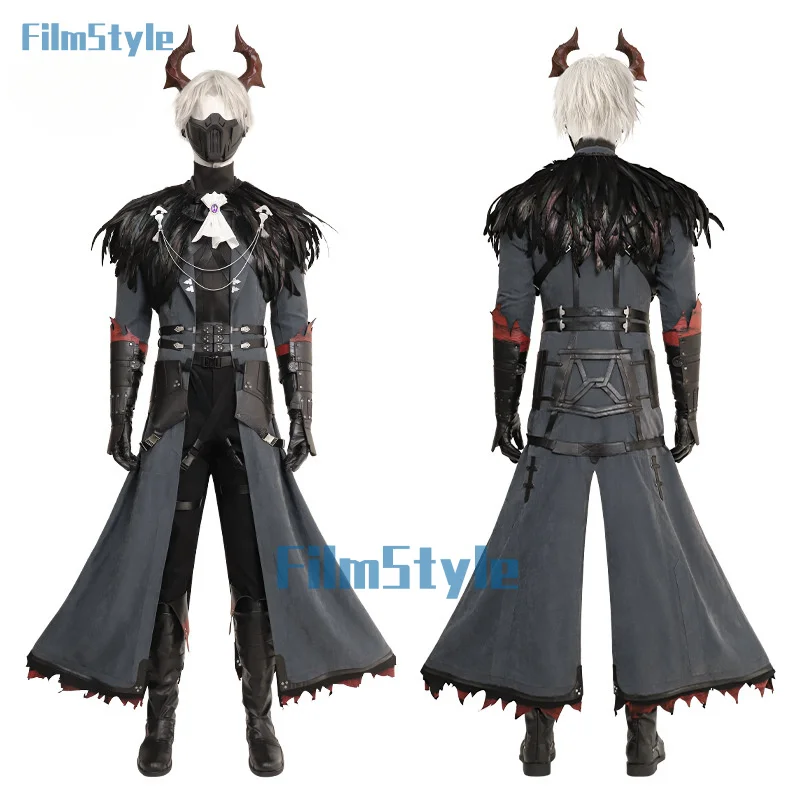 Final Fantasy VII FF7 Sephiroth Косплей Костюм Плащ Обувь Маска Хэллоуин Вечеринка Красивая