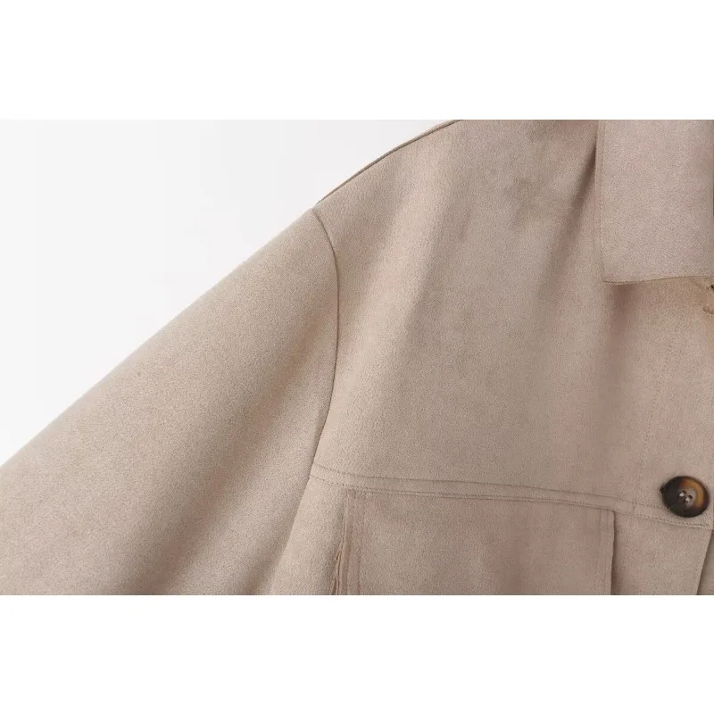 Элегантные и красивые женские куртки TRAF ZR Y2k винтажный Топ однотонные Новые