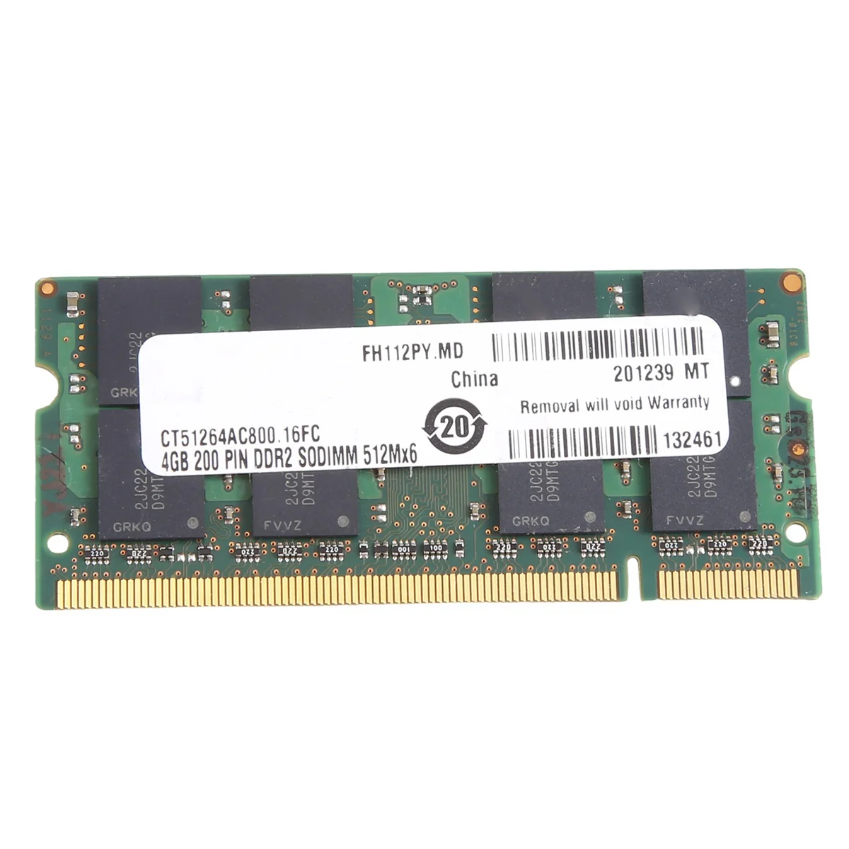 Для MT DDR2 4 ГБ 800 МГц ОЗУ PC2 6400S 16 чипов 2RX8 1 8 В 200 контактов SODIMM для памяти ноутбука
