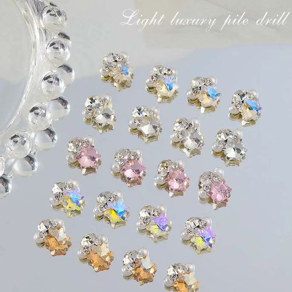 

3D Aurora Nail Rhinestones Manicure Accessories Zircon Profiled Drills Nail Jewelry Charms Japanese Luxury Nail Art Decorations