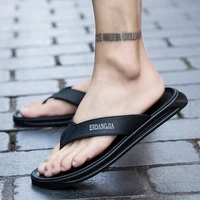 flip flops mens summer outdoor wear beach non slip deodorant clip feet mens indoor slippers wear resistant leather trend shoes