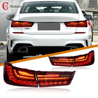 hcmotion auto led tail light for bmw g20 g80 m3 3 series drl start up animation assembly car styling rear back lamp accessories