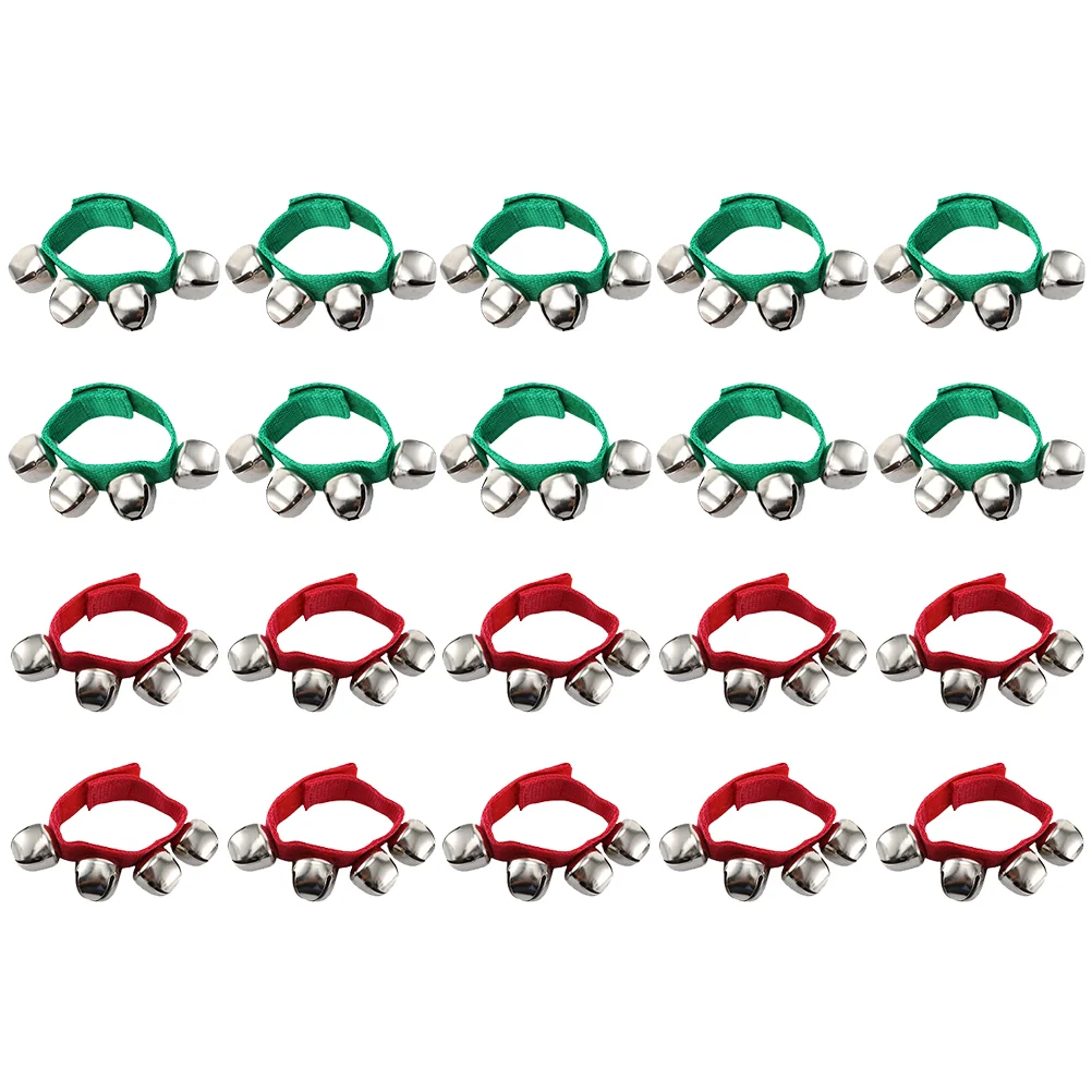 

20 Pcs Wrist Bells Party Dancing Wrist Band Jingle Bells Musical Bracelet Bells