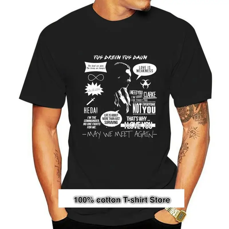 

Camisetas De Commander Lexa-Heda-The100-Clea para adultos, ropa elástica de verano, SizeS-3Xl