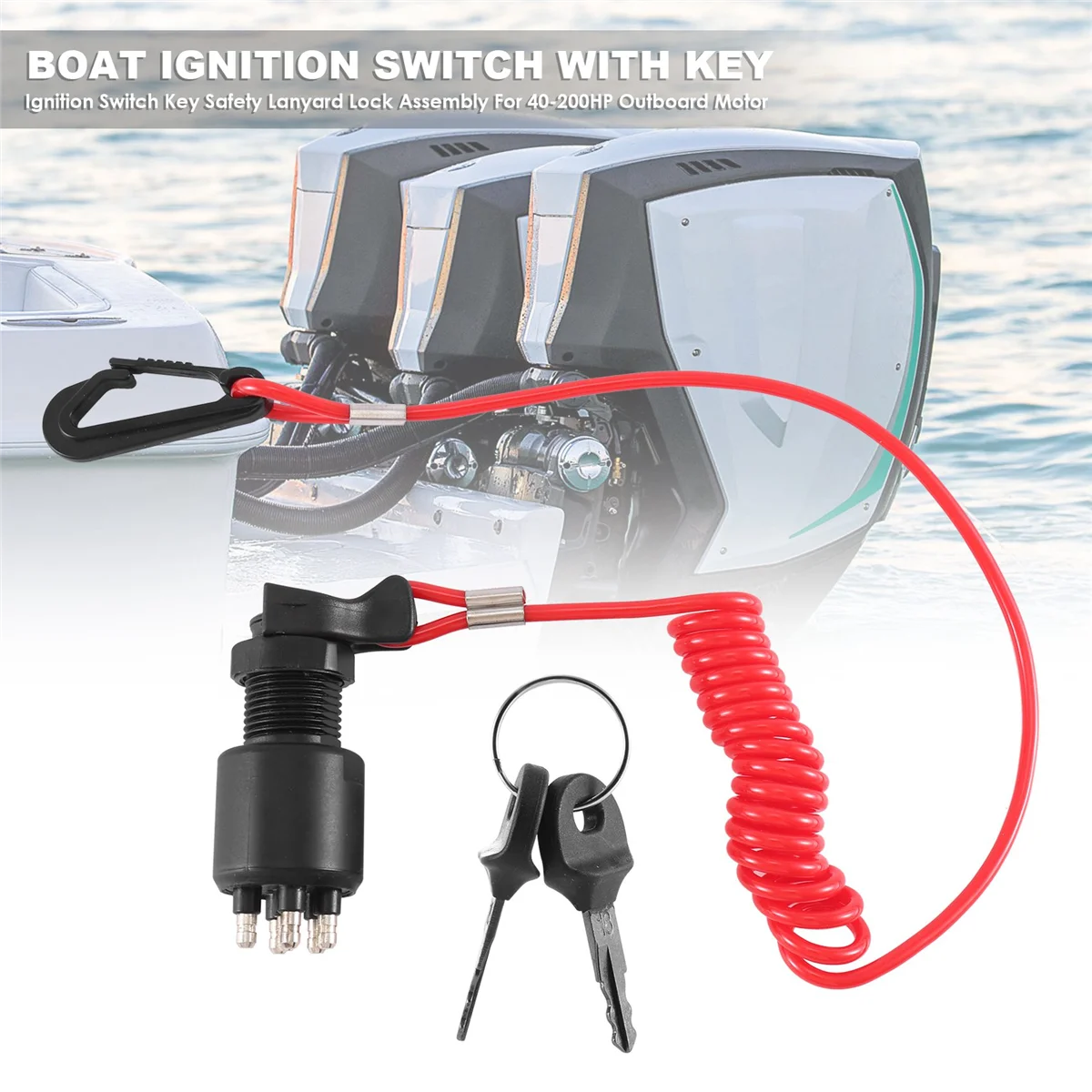 Ключ зажигания предохранительный шнур замок в сборе для рхв BRP 1996 Up Johnson evinгруб