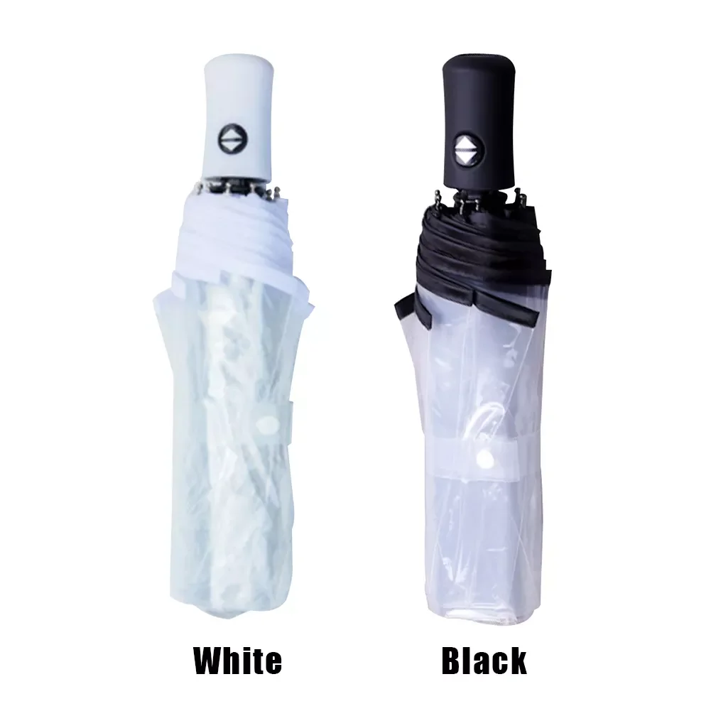 

NEW Fully Automatic Portable Anti Wind Travel Umbrella Outdoor Beach Lightweight Durable Bubble Dome Transparent Gift Triple Fol
