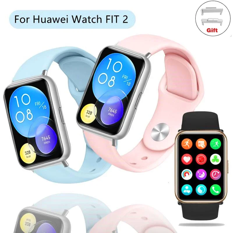 Силиконовый ремешок для смарт-часов Huawei Watch FIT 2
