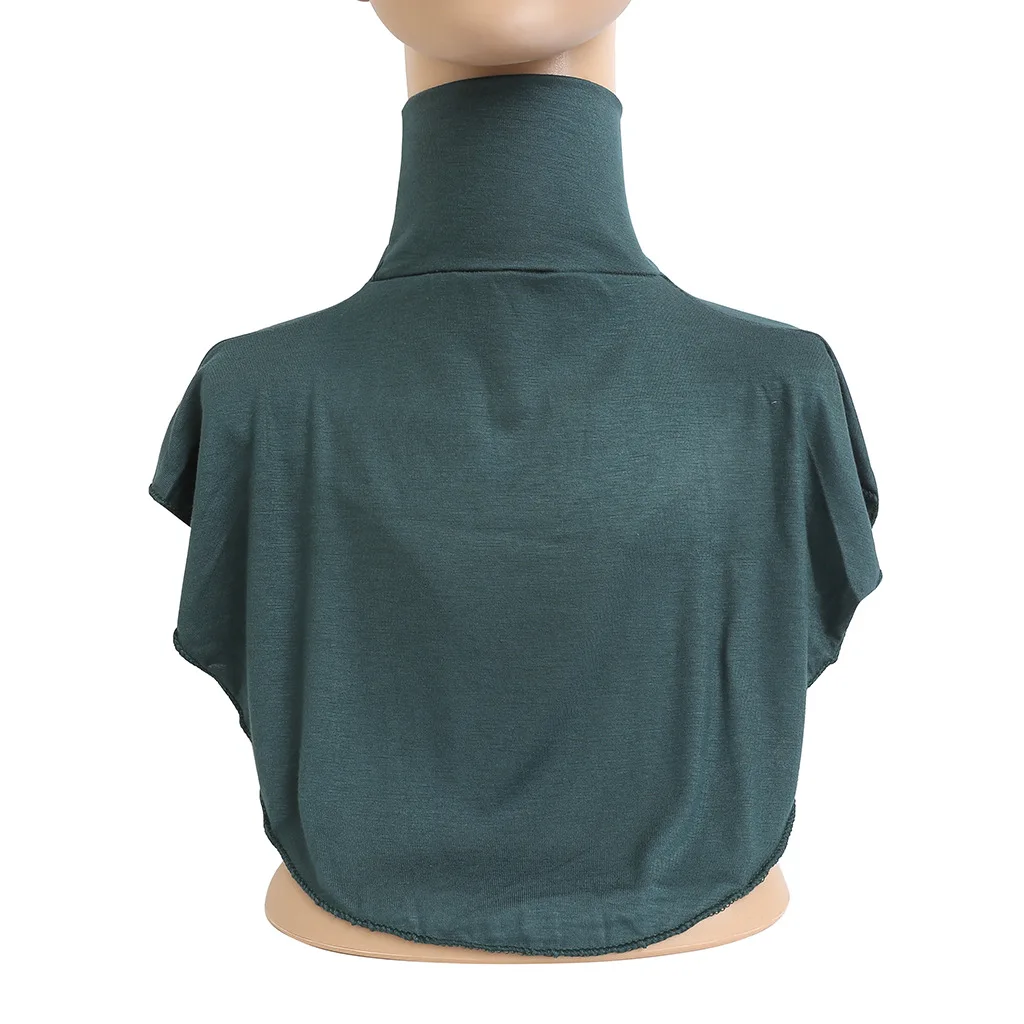 2023 muslim women's neck cover modal jersey Full cover high neck turtle neck cover islamic ladies clothes accessory H010