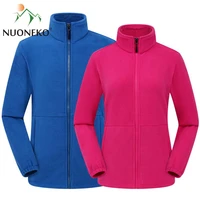 nuoneko men women hiking thermal jackets outdoor sports climbing trekking camping windbreaker male ski jacket fleece warm coats