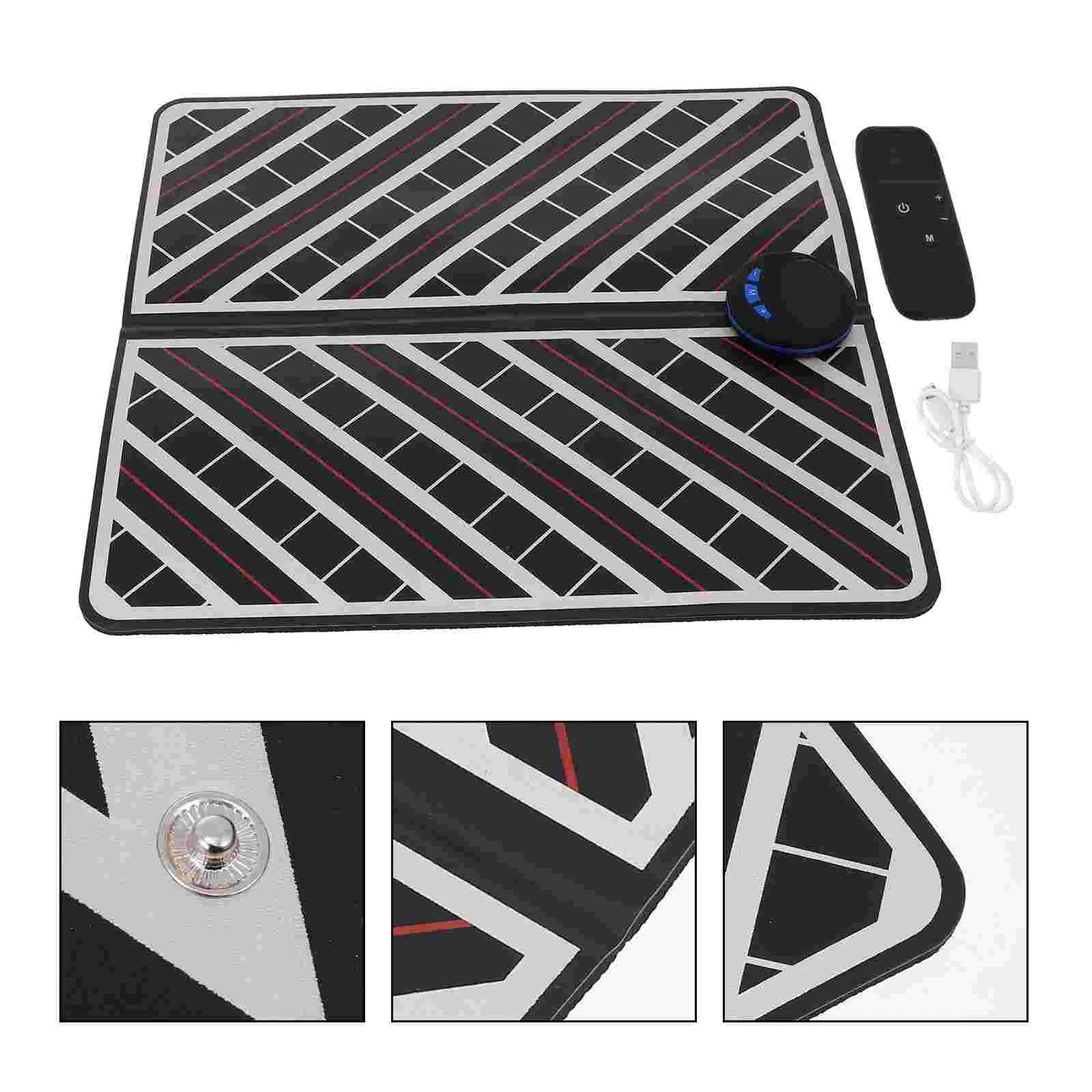

Footstimulator Mat Feetmuscle Electric Pad Machine Massaging Vibrating Pulse Relaxing Bottom Rechargeable Care Foldable