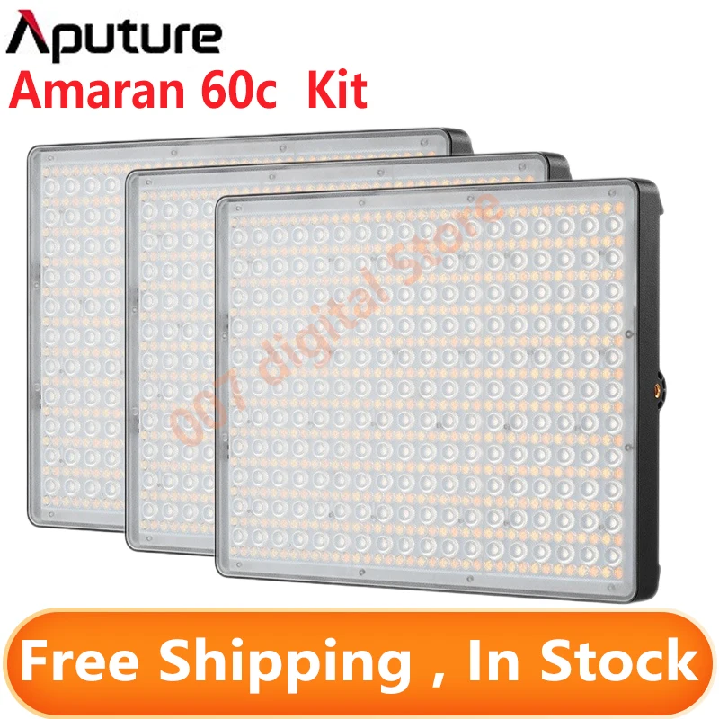 

Aputure Amaran P60C P60X RGBWW Full-color P60x Bi-color LED Panel Photography Light 2500K-7500K Suitable Sidus Link App