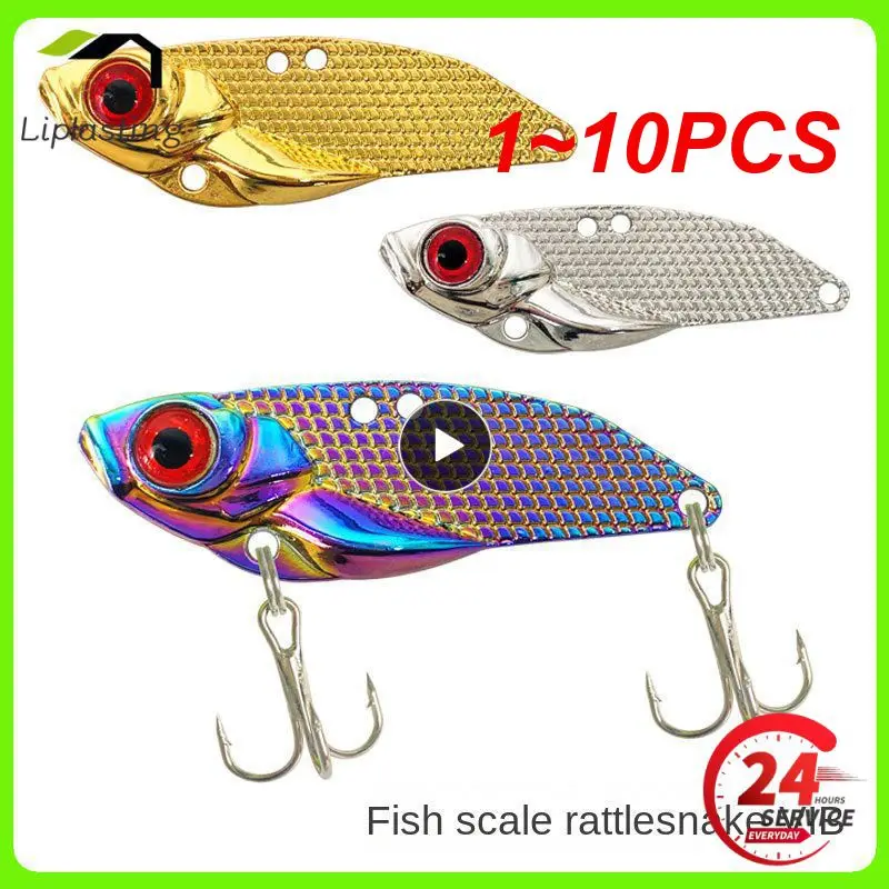 

1~10PCS Biomimetic Bait Portable Electroplated Sequins 3d Simulation Fisheye Zinc Alloy 3.5 G-15gFreshwater Fishing Fishing Lure