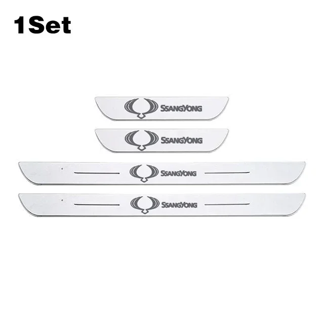 

НОВЫЙ индивидуальный светодиодный светильник на дверь автомобиля, накладка на педаль для SsangYong Musso Korando Rodius Rexton Torres Kyron Actyon Tivoli