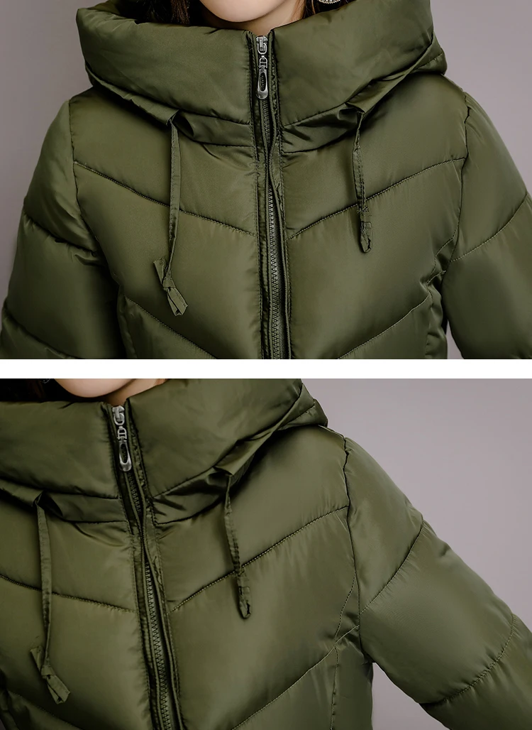 2022 Women's Winter Coats Long Section Warm Down Basic Jacket Coat Fashion Slim Outwear Female Korean Large Size Jackets M-6XL enlarge