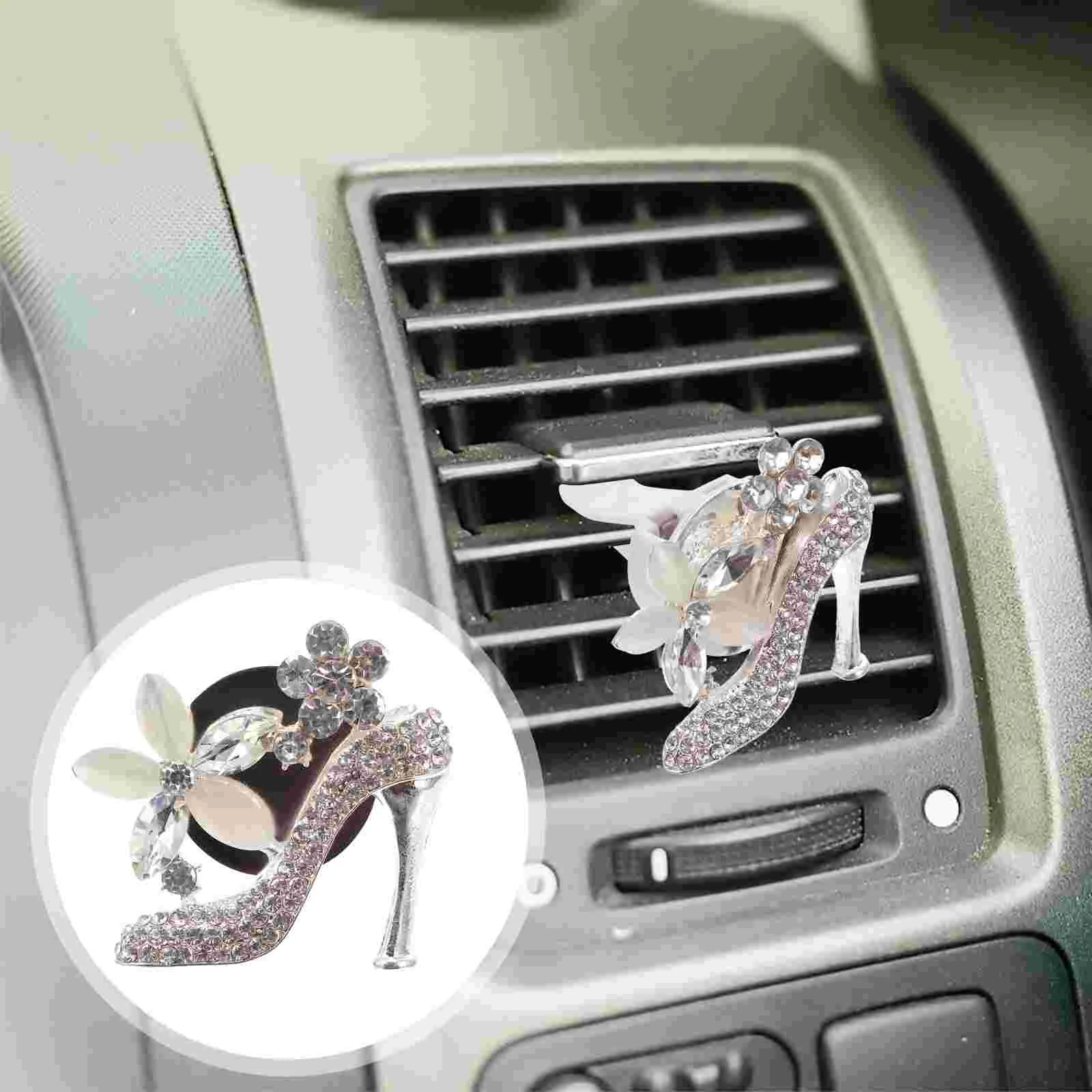 

Freshener Car Aromatherapy Clip Vents Odor Diffuser Vehicle Air Fresheners Perfume Automobile Rhinestones