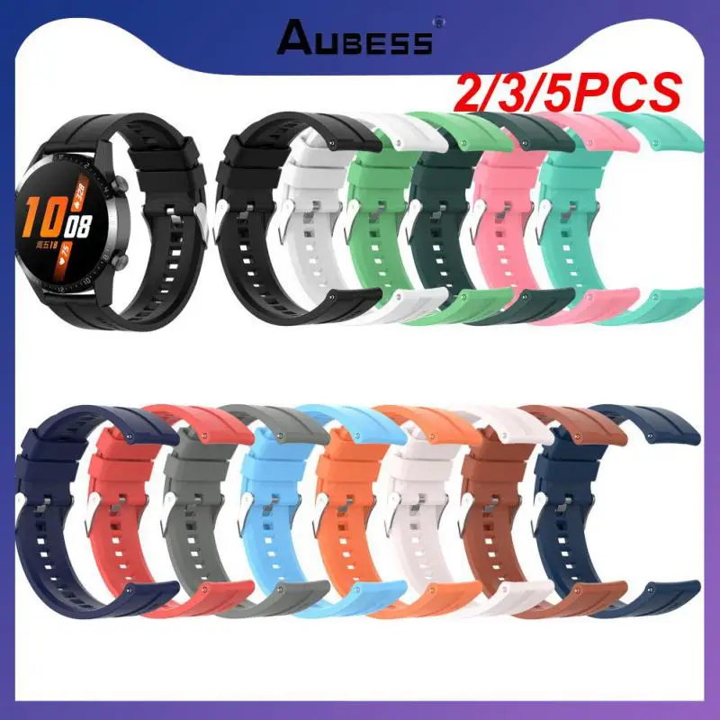 

2/3/5PCS Silicone Replacement Watchband Soft Wrist Belt Bracelet Comfortable Smartwatch Band