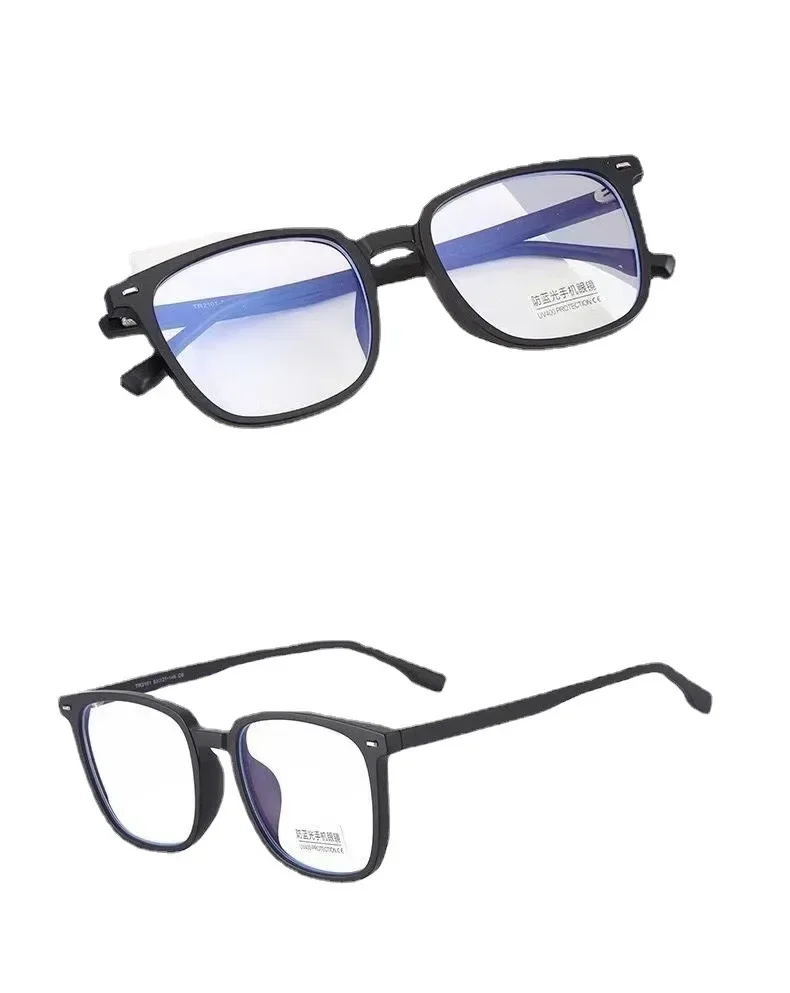 Очки в квадратной оправе с защитой от синего света для мужчин и женщин