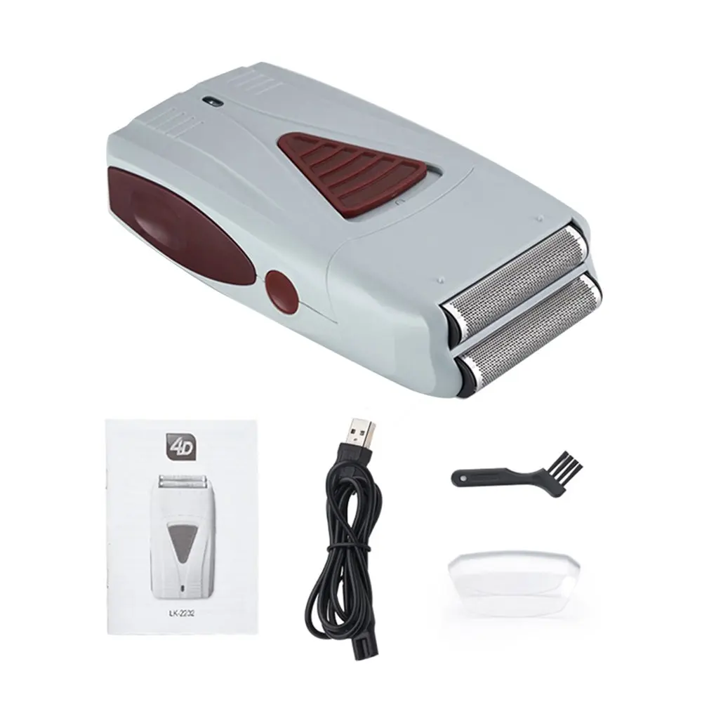 

Electric Shaver For Men Twin Blade Waterproof Reciprocating Cordless Razor Finish Rechargeable Shaving Machine Barber Trimmer