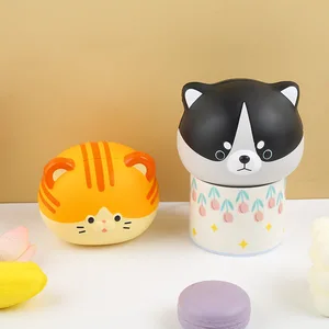 Cartoon Cute Modelling Small Animal Cat Husky PU Slow Rebound Creative Kawaii Decompress Toys Children  Pinch Music Fidget Toy