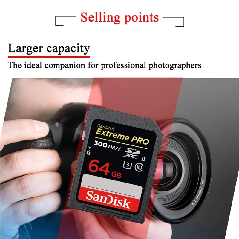 SanDisk Extreme PRO SD флэш-карта памяти 1 ТБ 512 ГБ 256 128 64 32 SDH SDXC |