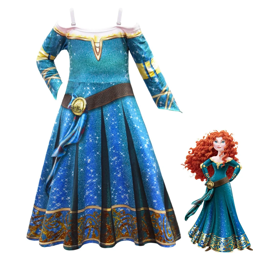 Disney Frozen Costume Princess Dress for Girls Encanto Gown Carnival Clothing Kids Cosplay Elsa Anna Mulan Brave Buzz Lightyear images - 6