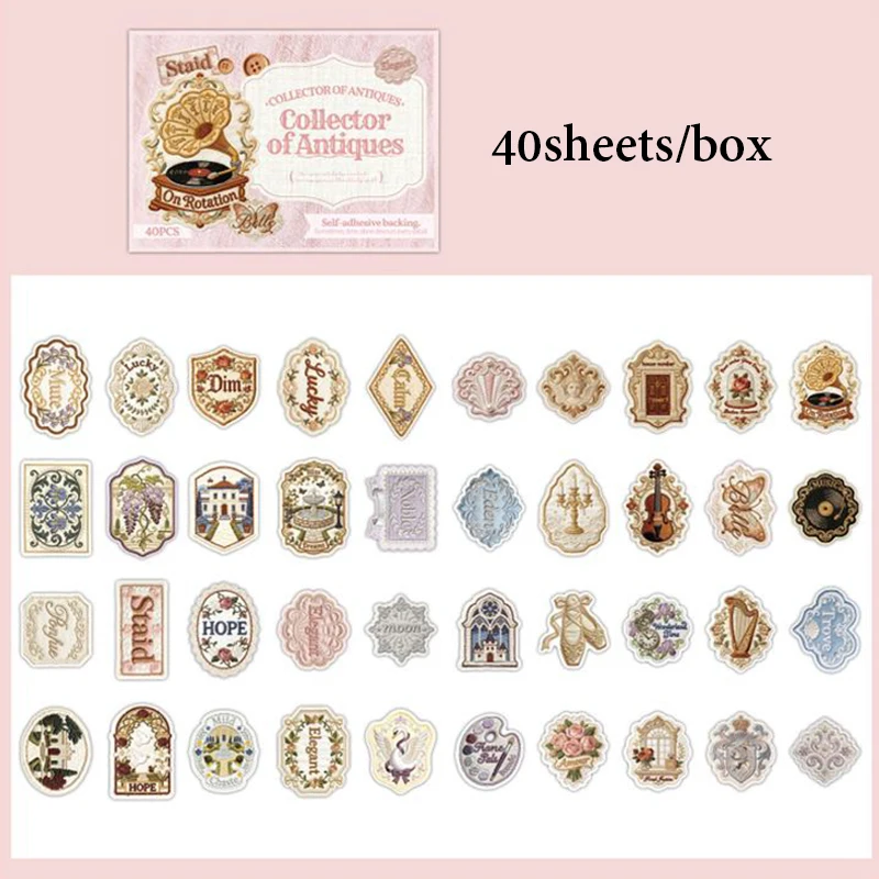 

Набор винтажных наклеек Mr.Paper, серия «Антик»