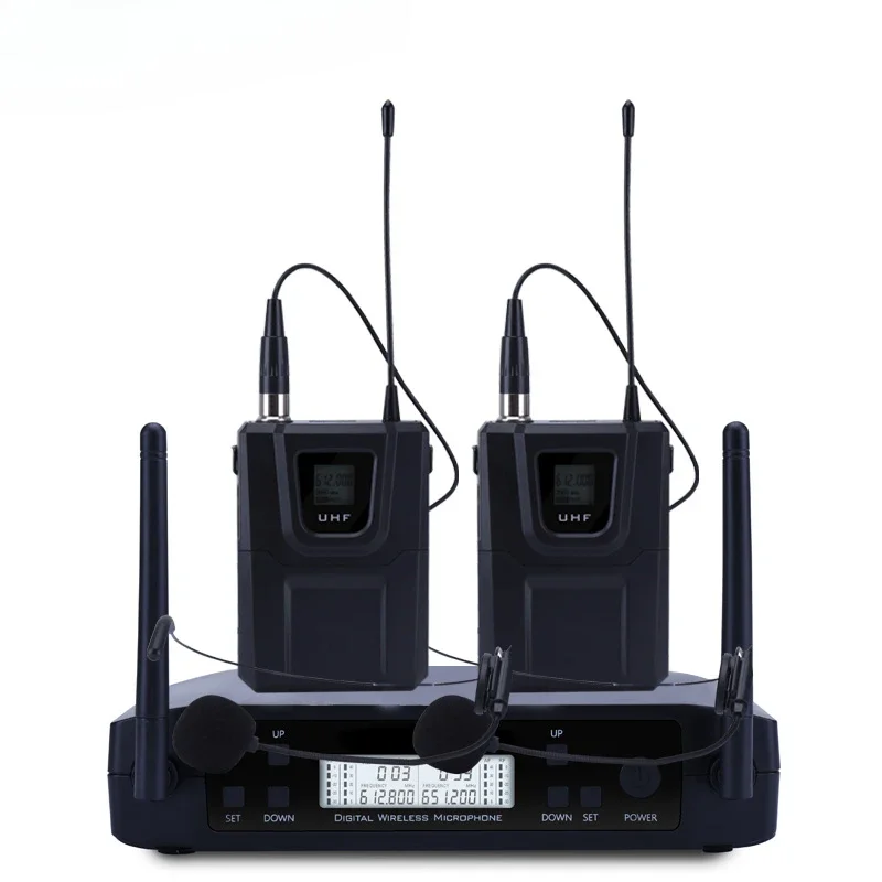 GLXD4 UHF Беспроводной микрофон Караоке DJ Микрофонная система Двойной бета Ручной