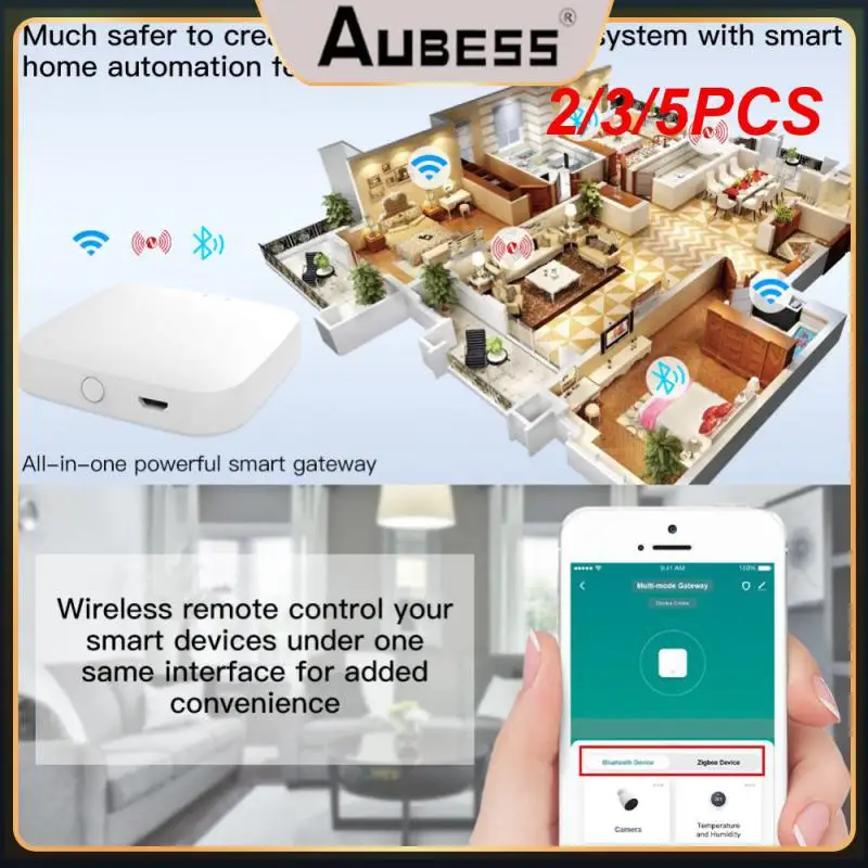 

2/3/5PCS Wireless Mesh Hub Tuya Remote Control Smart Gateway Multi-mode Voice Control Via Alexa Google Home Smart Home Diy