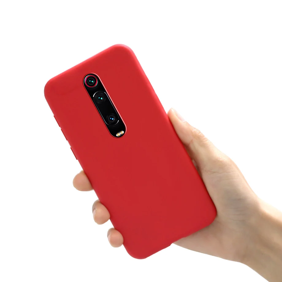 Фото Роскошный жидкий силиконовый чехол для Xiaomi Mi 9T Pro, матовый чехол для Xiaomi 9T 9 T Mi9T Pro, мягкий чехол-накладка №3