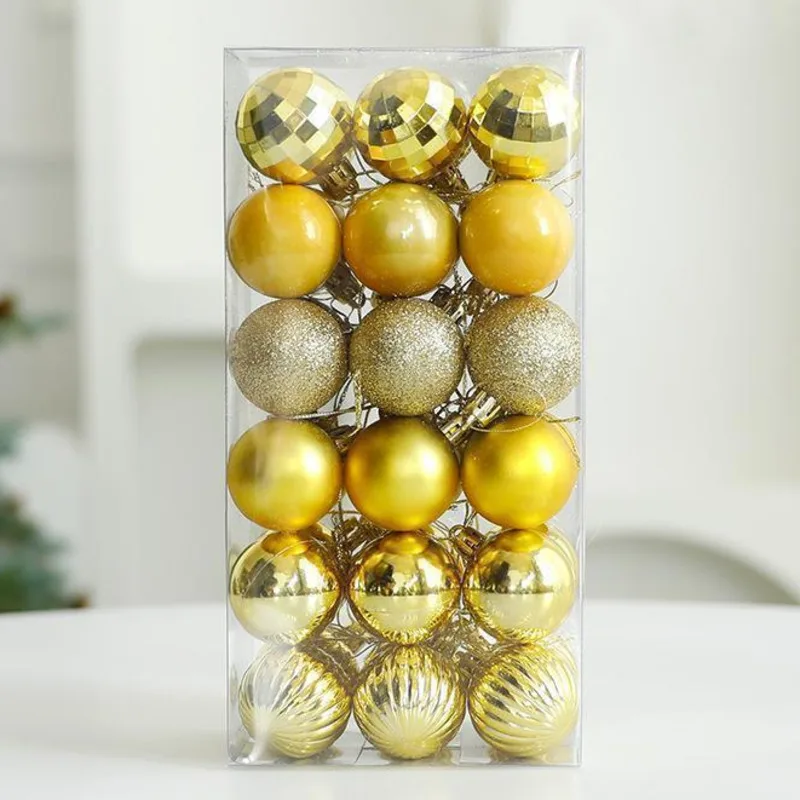 Рождественский шар рождественские украшения 4 см 36 шт. бочонок европейский