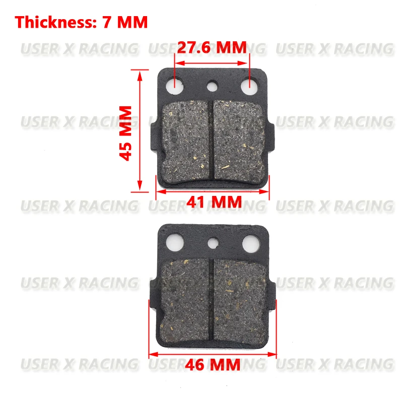 

USERX USER-X Universal motorcycle disc brake pad Brakes Front Rear Disc Brake Pads block Shoes Dual-pump disc brakes scooter