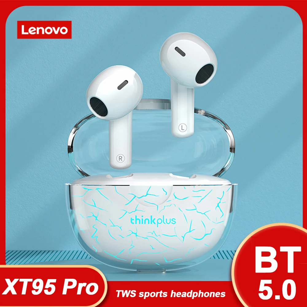 

Lenovo XT95 Pro Bluetooth Earphone 9D HIFI Sound Sport Waterproof TWS Wireless Earbuds with Mic for iPhone Xiaomi Headphone