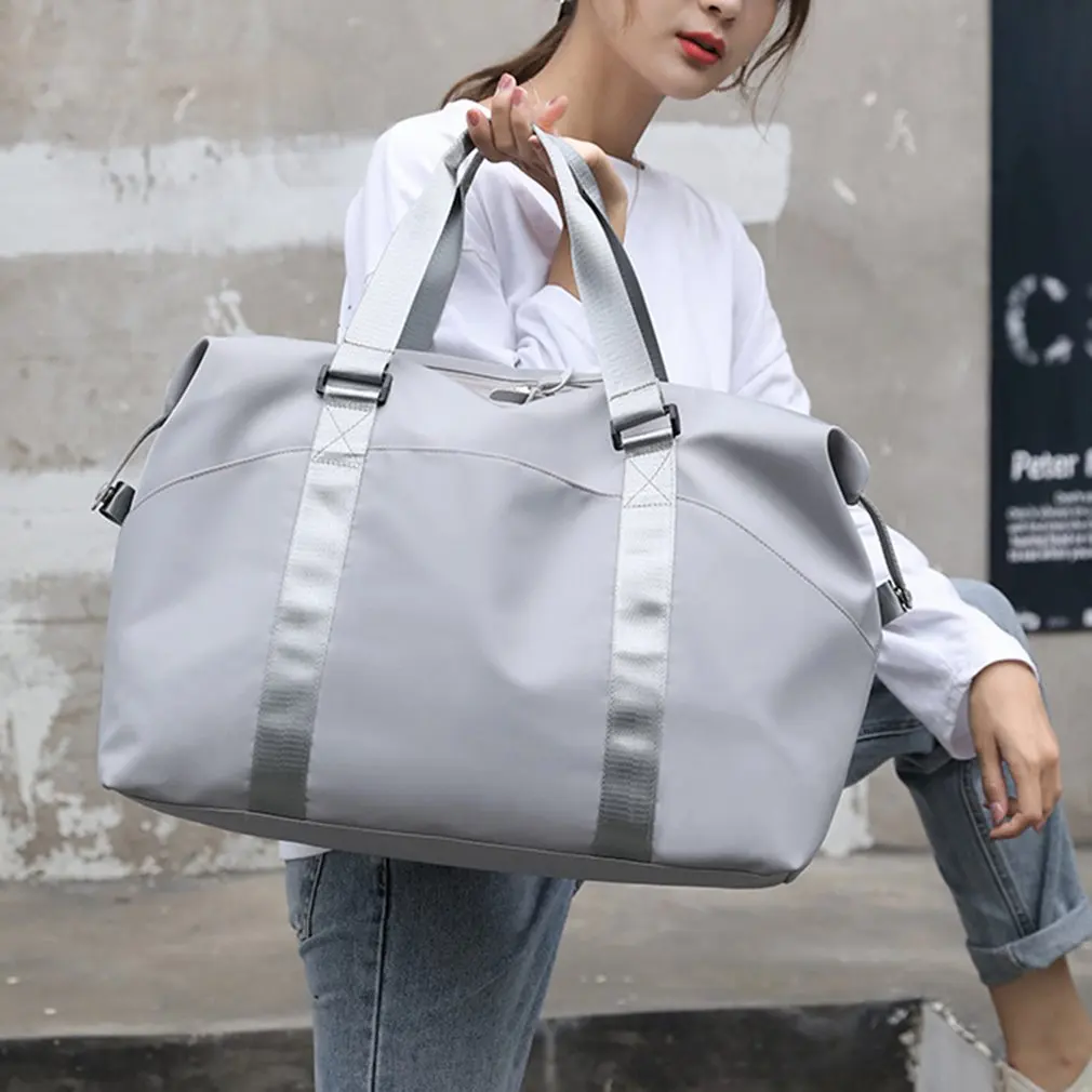 

Дорожная сумка, спортивная сумка для спортзала, дорожная сумка с сухим карманом и обувью, Мужская футболка, мужская и мужская розовая, выбор ...