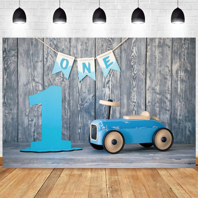 

1st Photo Backdrop Baby Shower Boy Girls First Happy Birthday Party Flower One Photograph Background Photo Banner Decoration
